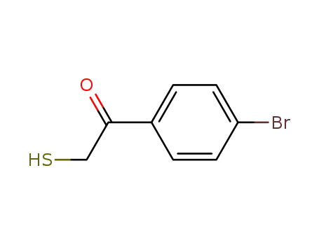 Molecular Structure of 18099-15-5 (Ethanone, 1-(4-bromophenyl)-2-mercapto-)