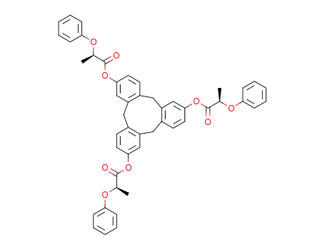 (P)-(-)-2,7,12-tris<((R)-2-phenoxypropanoyl)oxy>-10,15-dihydro-5H-tribenzo<a,d,g>cyclononene