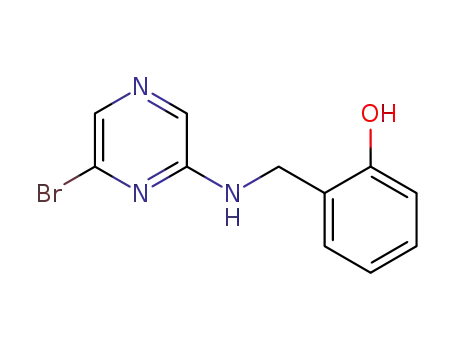Molecular Structure of 1312794-83-4 (2-[(6-bromopyrazin-2-ylamino)methyl]phenol)