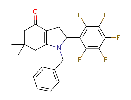 1-benzyl-6,6-dimethyl-2-(2,3,4,5,6-pentafluorophenyl)-2,3,6,7-tetrahydro-1H-indol-4(5H)-one
