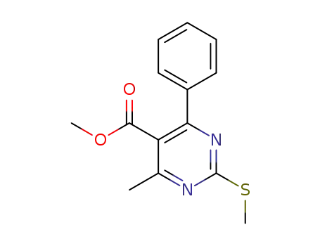 methyl 4-methyl-2-(methylthio)-6-phenylpyrimidine-5-carboxylate