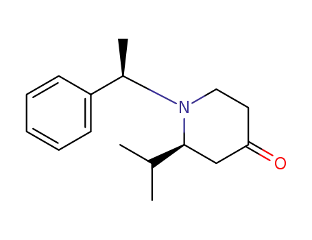 (2S)-2-isopropyl-1-[(1R)-1-phenylethyl]-4-piperidone