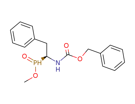 Carbamic acid, [1-(methoxyphosphinyl)-2-phenylethyl]-, phenylmethyl
ester, (1S)-