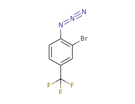 Molecular Structure of 1549671-23-9 (1-azido-2-bromo-4-(trifluoromethyl)benzene)
