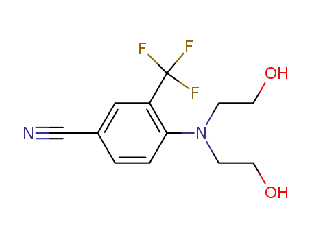 3-trifluoromethyl-4-[bis(2-hydroxyethyl)-amino)benzonitrile