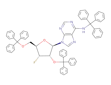 9-(2,5-Di-O-trityl-3-deoxy-3-fluoro-β-D-ribofuranosyl)-6-trityladenine