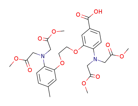 4-(Bis-methoxycarbonylmethyl-amino)-3-{2-[2-(bis-methoxycarbonylmethyl-amino)-5-methyl-phenoxy]-ethoxy}-benzoic acid