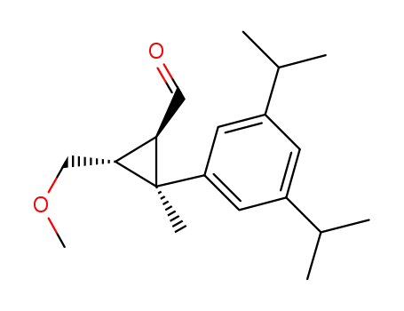 Molecular Structure of 823215-31-2 (Cyclopropanecarboxaldehyde,
2-[3,5-bis(1-methylethyl)phenyl]-3-(methoxymethyl)-2-methyl-,
(1R,2S,3R)-)