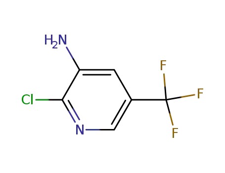 Molecular Structure of 72587-18-9 (2-CHLORO-5-(TRIFLUOROMETHYL)-3-PYRIDINAMINE)