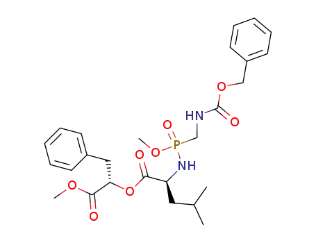 methyl O-<<<(carbobenzoxyamino)methyl>methoxyphosphinyl>-L-leucyl>-(S)-2-hydroxy-3-phenylpropanoate