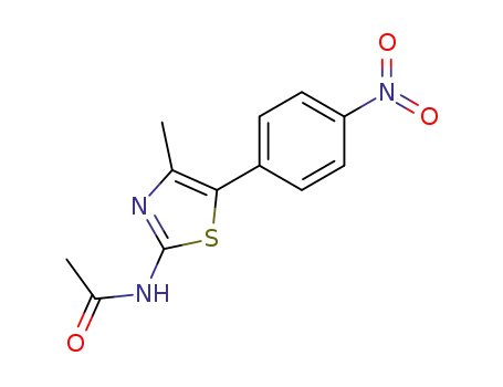 Molecular Structure of 99941-65-8 (Acetamide, N-[4-methyl-5-(4-nitrophenyl)-2-thiazolyl]-)