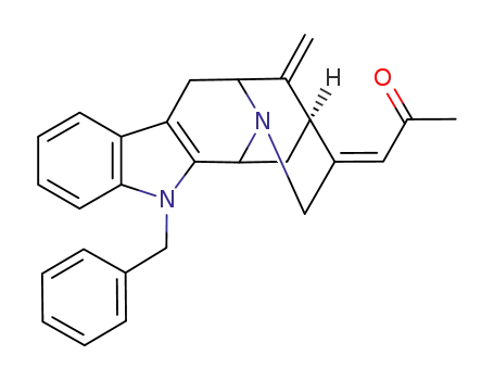 (E)-(2S,6R,12bR)-(+)-methyl 12-benzyl-13-methylene-18-oxo-18-methoxy-1,2,3,4,5,6,7,12,12b-octahydro-2,6-methanoindolo<2,3-a>quinolizine-3-ethylidenoate