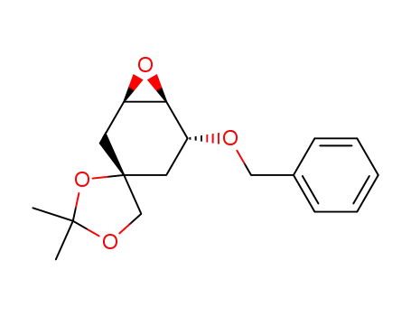 <5R-(5α,7α,8β,9β)>-7-(benzyloxy)-8,9-epoxy-2,2-dimethyl-1,3-dioxaspiro<4.5>decane