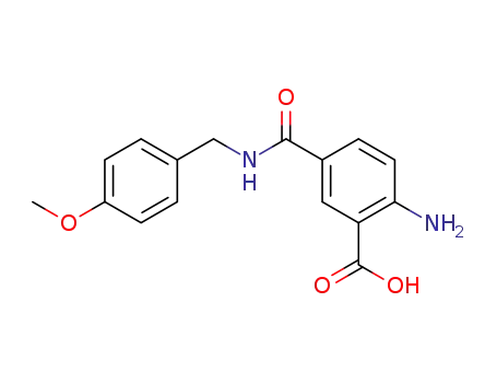 Benzoic acid, 2-amino-5-[[[(4-methoxyphenyl)methyl]amino]carbonyl]-