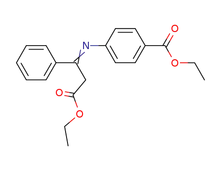Benzenepropanoic acid, b-[[4-(ethoxycarbonyl)phenyl]imino]-, ethyl
ester