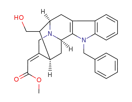 [(2R,6R,12bR)-12-Benzyl-13-hydroxymethyl-1,7,12,12b-tetrahydro-2H,6H-2,6-methano-indolo[2,3-a]quinolizin-(3E)-ylidene]-acetic acid methyl ester
