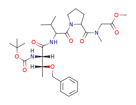 N-tert-butoxycarbonyl-O-benzyl-L-threonyl-D-valyl-L-prolylsarcosine methyl ester