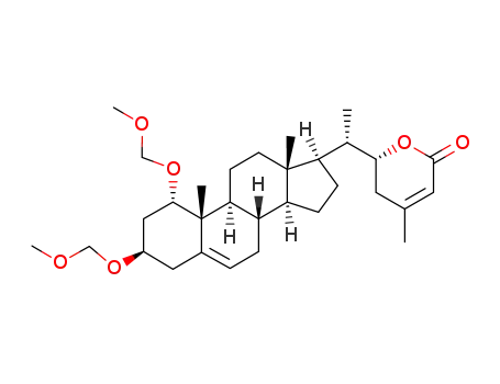 (R)-6-[(S)-1-((1S,3R,8S,9S,10R,13S,14S,17R)-1,3-Bis-methoxymethoxy-10,13-dimethyl-2,3,4,7,8,9,10,11,12,13,14,15,16,17-tetradecahydro-1H-cyclopenta[a]phenanthren-17-yl)-ethyl]-4-methyl-5,6-dihydro-pyran-2-one