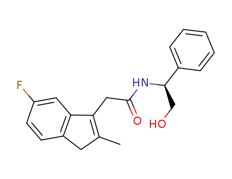 1H-Indene-3-acetamide,
5-fluoro-N-[(1S)-2-hydroxy-1-phenylethyl]-2-methyl-