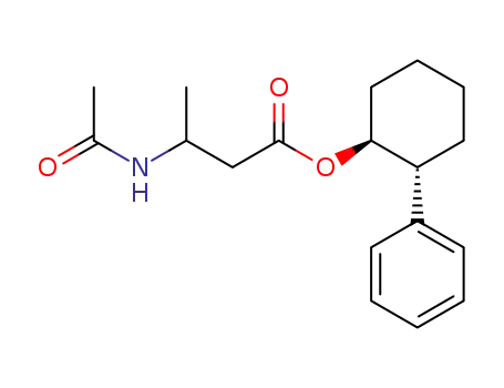 (+/-)-trans-2-phenylcyclohexyl 3-acetamidobutanoate