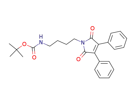 N-[4-(2,5-dioxo-3,4-diphenyl-2,5-dihydropyrrol-1-yl)-butyl]-carbamic acid tert-butyl ester