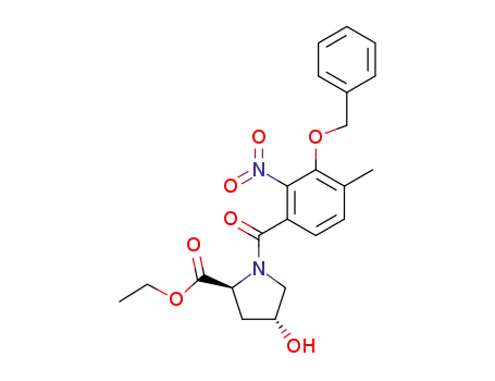N-<4-Methyl-3-(benzyloxy)-2-nitrobenzoyl>hydroxyproline ethyl ester