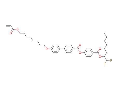 4'-(8-Acryloyloxy-octyloxy)-biphenyl-4-carboxylic acid 4-((R)-1-difluoromethyl-heptyloxycarbonyl)-phenyl ester