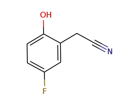 벤젠아세토니트릴, 5-플루오로-2-하이드록시-(9CI)