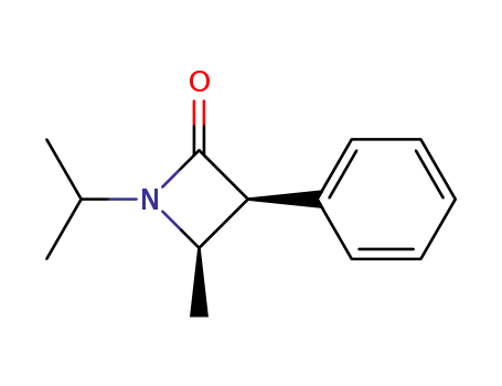 Molecular Structure of 116670-42-9 ((3S,4R)-1-Isopropyl-4-methyl-3-phenyl-azetidin-2-one)