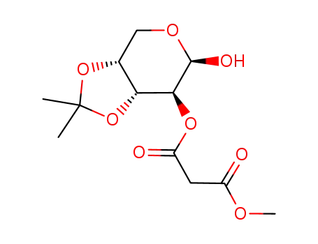 β-2-O-(1'-oxo-2'-(methoxycarbonyl)ethyl)-3,4-O-isopropylidene-D-arabinopyranose