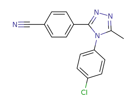 4-[4-(4-chlorophenyl)-5-methyl-4H-1,2,4-triazol-3-yl]benzonitrile