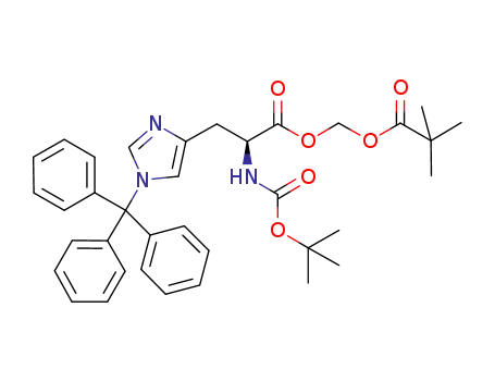 L-Histidine, N-[(1,1-dimethylethoxy)carbonyl]-1-(triphenylmethyl)-,
(2,2-dimethyl-1-oxopropoxy)methyl ester