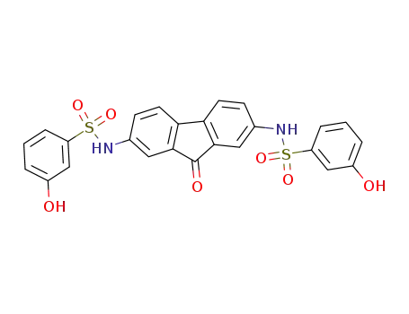 3-hydroxy-N-(7-{[(3-hydroxyphenyl)sulfonyl]amino }-9-oxo-9H-fluoren-2-yl)benzenesulfonamide