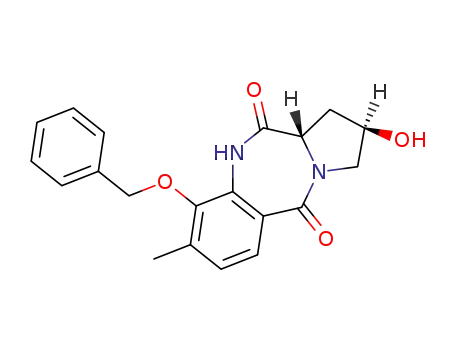 (11aS)-2(R)-Hydroxy-8-methyl-9-(benzyloxy)-2,3,5,10,11,11a-hexahydro-5,11-dioxo-1H-pyrrolo<2,1-c><1,4>benzodiazepine