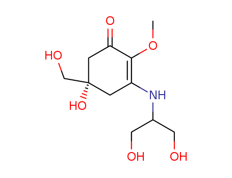 (-)-5-Hydroxy-3-[[2-hydroxy-1-(hydroxymethyl)ethyl]amino]-5-(hydroxymethyl)-2-methoxy-2-cyclohexen-1-one