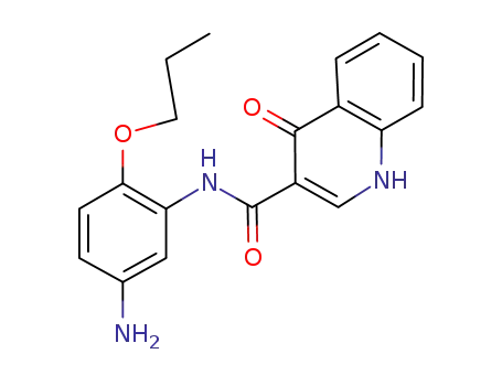 3-Quinolinecarboxamide,
N-(5-amino-2-propoxyphenyl)-1,4-dihydro-4-oxo-