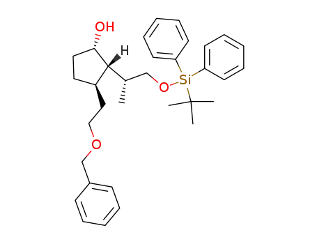 (1S,2S,3R)-3-(2-Benzyloxy-ethyl)-2-[(R)-2-(tert-butyl-diphenyl-silanyloxy)-1-methyl-ethyl]-cyclopentanol