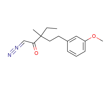 1-diazo-3-ethyl-5-(m-methoxyphenyl)-3-methyl-2-pentanone
