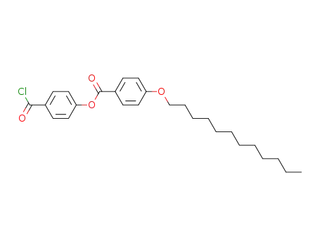 Molecular Structure of 106817-36-1 (Benzoic acid, 4-(dodecyloxy)-, 4-(chlorocarbonyl)phenyl ester)
