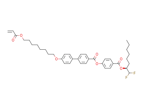 4'-(8-Acryloyloxy-octyloxy)-biphenyl-4-carboxylic acid 4-((S)-1-difluoromethyl-heptyloxycarbonyl)-phenyl ester