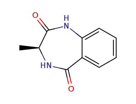 Molecular Structure of 104873-98-5 ((3S)-3-METHYL-1,4-BENZODIAZEPINE-2,5-DIONE)