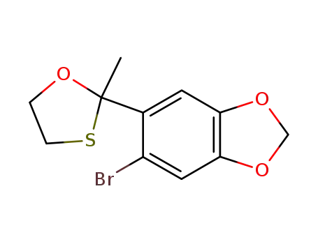 2-<1'-(2'-bromo-4',5'-methylenedioxyphenyl)>-2-methyl-1,3-oxathiolane