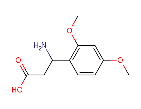 Molecular Structure of 34841-02-6 (3-AMINO-3-(2,4-DIMETHOXY-PHENYL)-PROPIONIC ACID)