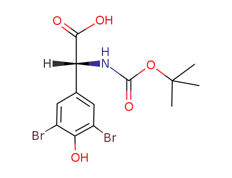 (R)-tert-Butoxycarbonylamino-(3,5-dibromo-4-hydroxy-phenyl)-acetic acid