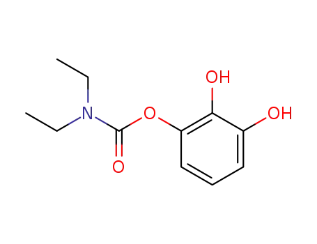 Molecular Structure of 120882-35-1 (1,2-Dihydroxyphenyl diethylcarbamate)