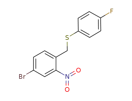 Benzene, 4-bromo-1-[[(4-fluorophenyl)thio]methyl]-2-nitro-