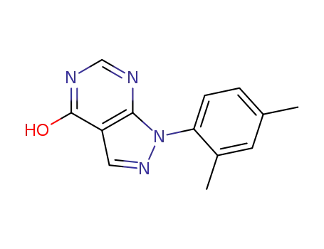 Molecular Structure of 852313-95-2 (1-(2,4-DIMETHYLPHENYL)-1H-PYRAZOLO[3,4-D]PYRIMIDIN-4-OL)