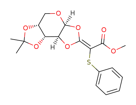 [(3aS,5aR,8aR,8bS)-7,7-Dimethyl-tetrahydro-bis[1,3]dioxolo[4,5-b;4',5'-d]pyran-(2E)-ylidene]-phenylsulfanyl-acetic acid methyl ester
