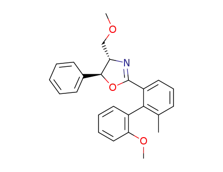 Molecular Structure of 94235-70-8 ((4S,5S)-4-Methoxymethyl-2-(2'-methoxy-6-methyl-biphenyl-2-yl)-5-phenyl-4,5-dihydro-oxazole)