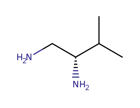Molecular Structure of 40630-14-6 ((S)-(+)-1,2-diamino-3-methylbutane)